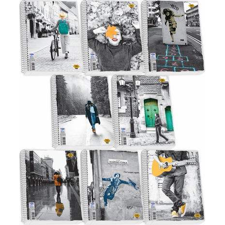 Τετράδιο σπιράλ Skag Street Icons A4 3 θεμάτων (257152) (Διάφορα σχέδια)